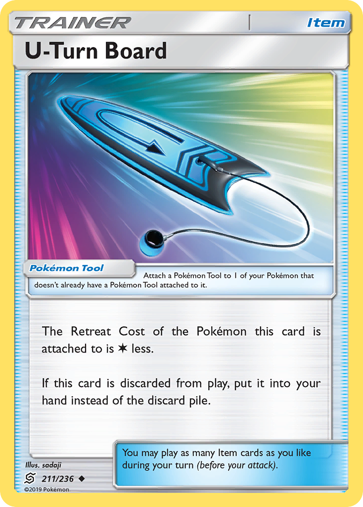 U-Turn Board 211/236 Uncommon | Unified Minds | Pokemon Card