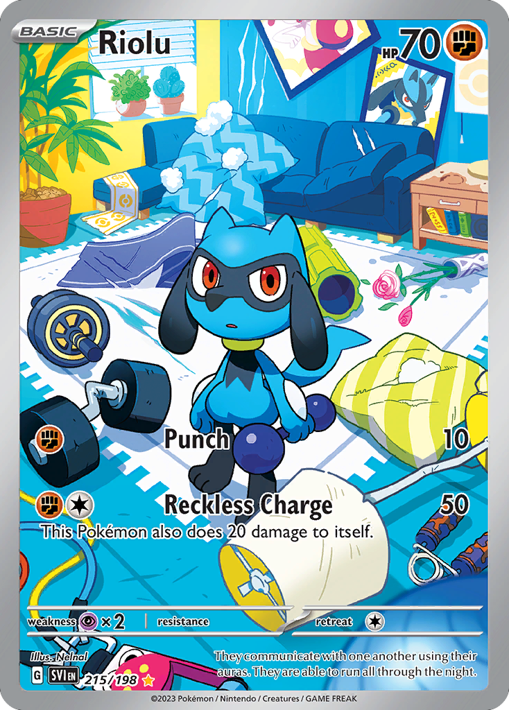 Riolu 215/198 Illustration Rare | Scarlet & Violet | Pokemon Card