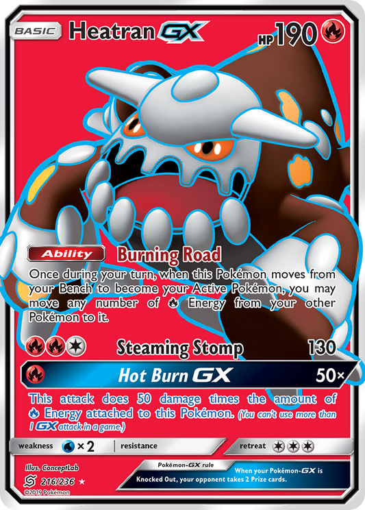 Heatran-GX 216/236 Rare Ultra | Unified Minds | Pokemon Card