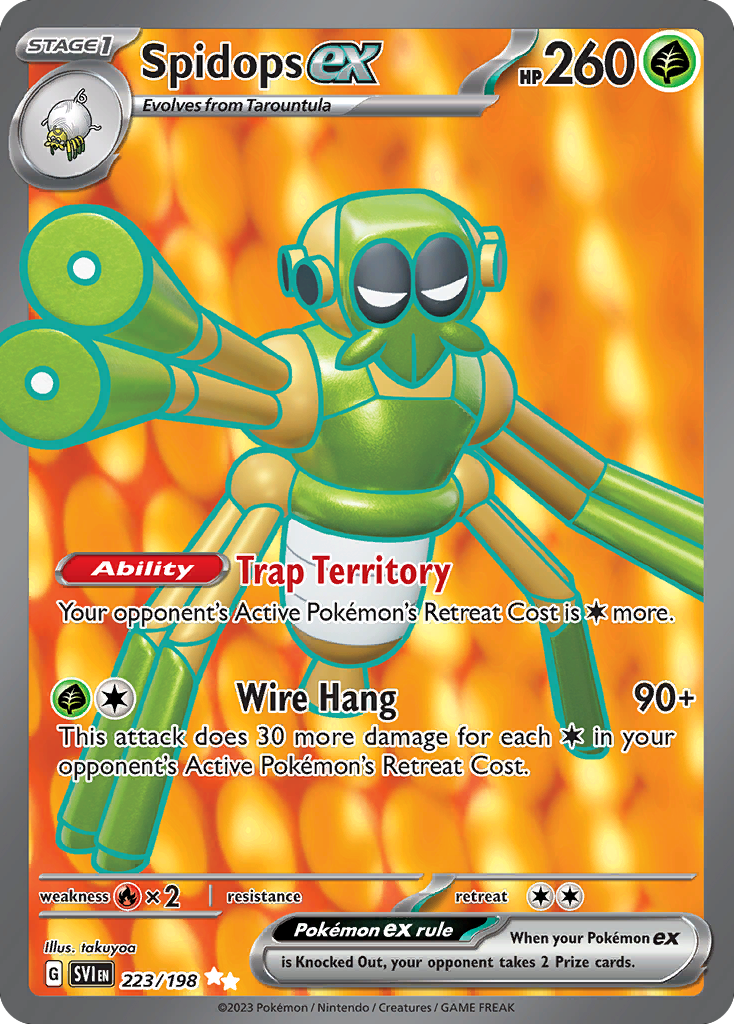 Spidops ex 223/198 Ultra Rare | Scarlet & Violet | Pokemon Card
