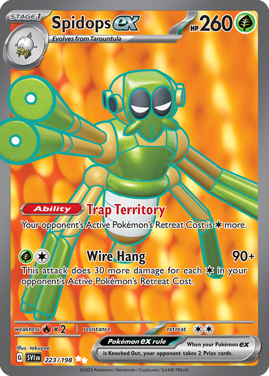 Spidops ex 223/198 Ultra Rare | Scarlet & Violet | Pokemon Card
