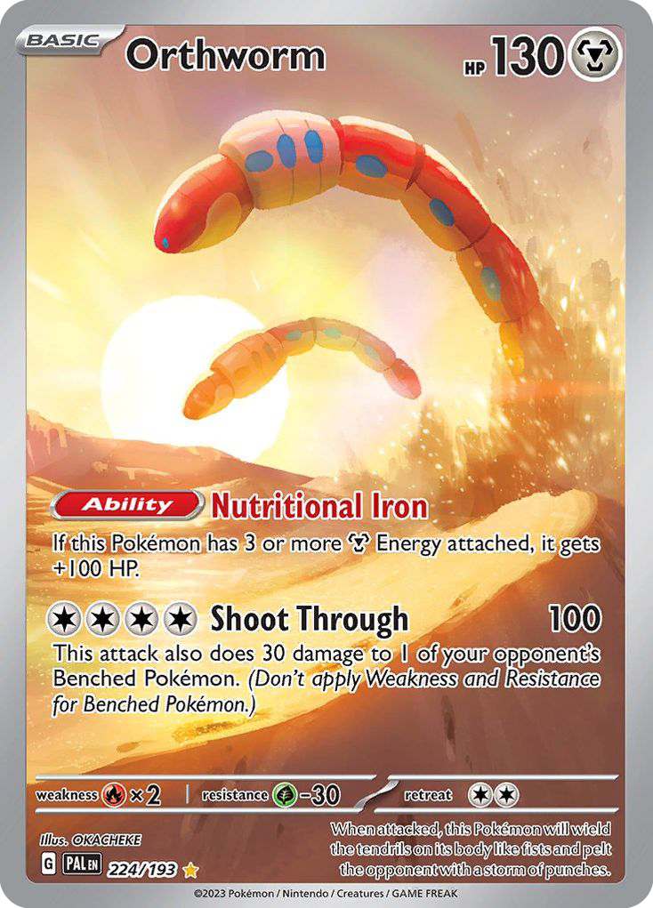Orthworm 224/193 Illustration Rare | Paldea Evolved | Pokemon Card