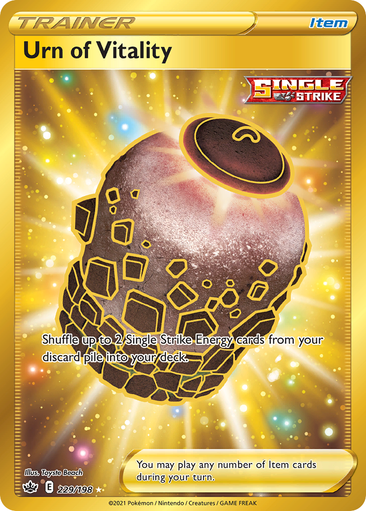 Urn of Vitality 229/198 Rare Secret | Chilling Reign | Pokemon Card