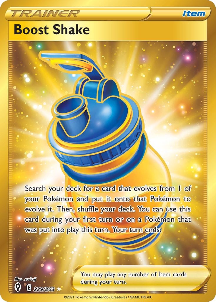 Boost Shake 229/203 Rare Secret | Evolving Skies | Pokemon Card