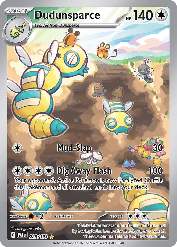 Dudunsparce 229/193 Illustration Rare | Paldea Evolved | Pokemon Card
