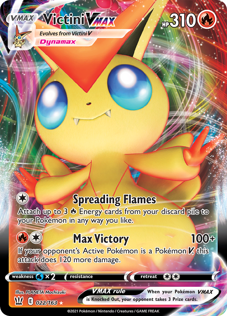 Victini VMAX 22/163 Rare Holo VMAX | Battle Styles | Pokemon Card