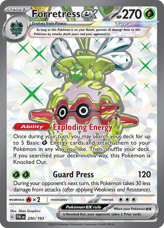 Forretress ex 230/193 Ultra Rare | Paldea Evolved | Pokemon Card