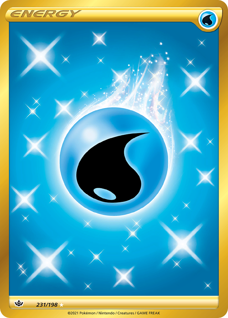 Water Energy 231/198 Rare Secret | Chilling Reign | Pokemon Card