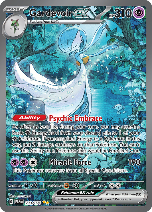 Gardevoir ex 233/91 Special Illustration Rare | Paldean Fates | Pokemon Card