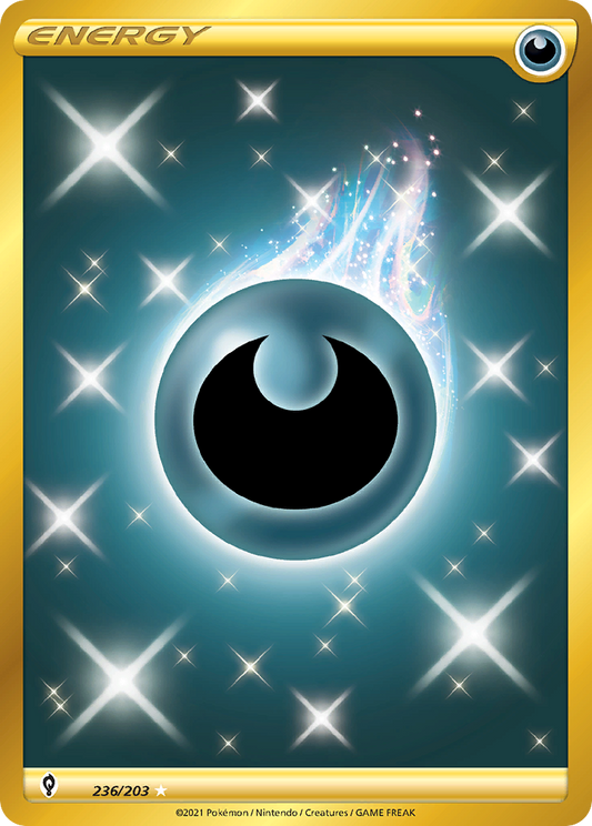 Darkness Energy 236/203 Rare Secret | Evolving Skies | Pokemon Card