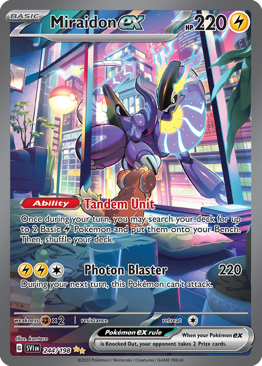 Miraidon ex 244/198 Special Illustration Rare | Scarlet & Violet | Pokemon Card