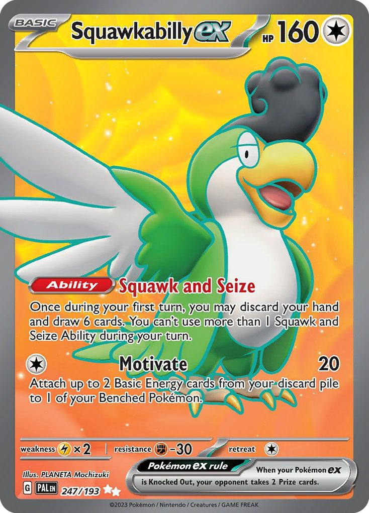 Squawkabilly ex 247/193 Ultra Rare | Paldea Evolved | Pokemon Card