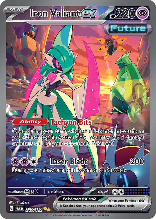 Iron Valiant ex 249/182 Special Illustration Rare | Paradox Rift | Pokemon Card