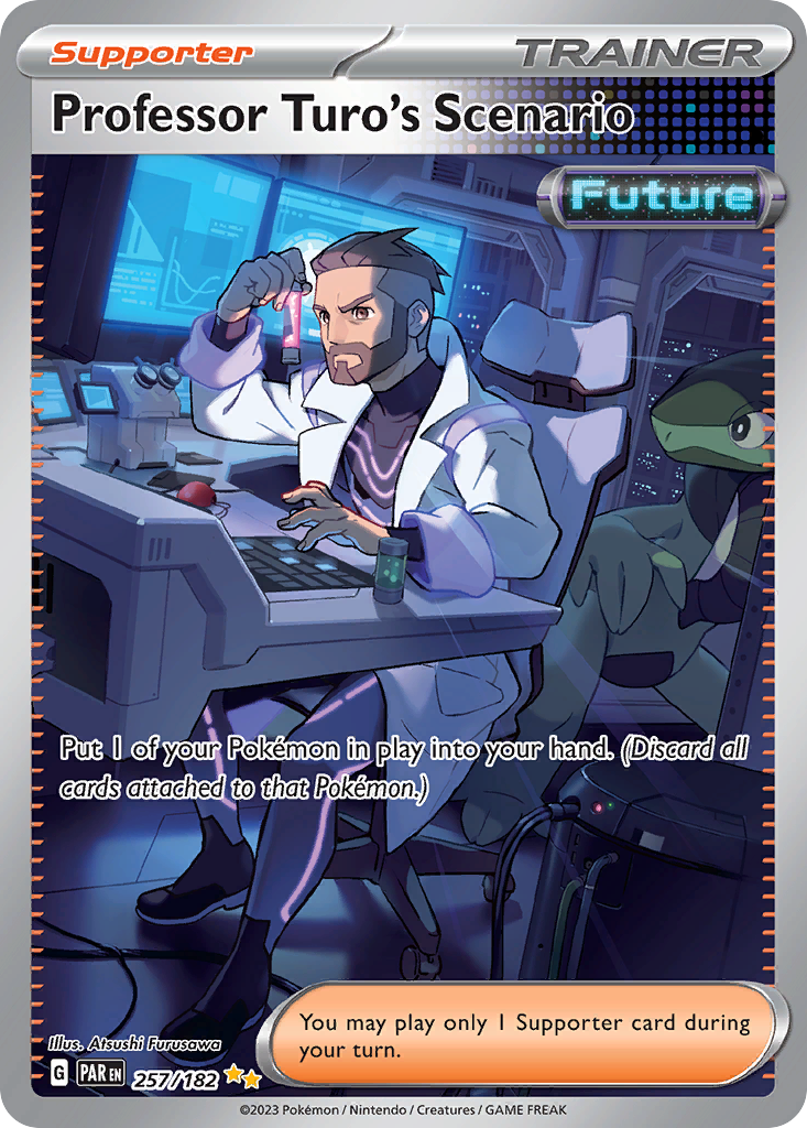 Professor Turo's Scenario 257/182 Special Illustration Rare | Paradox Rift | Pokemon Card