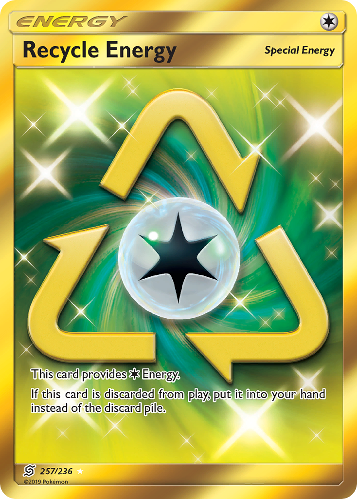 Recycle Energy 257/236 Rare Secret | Unified Minds | Pokemon Card