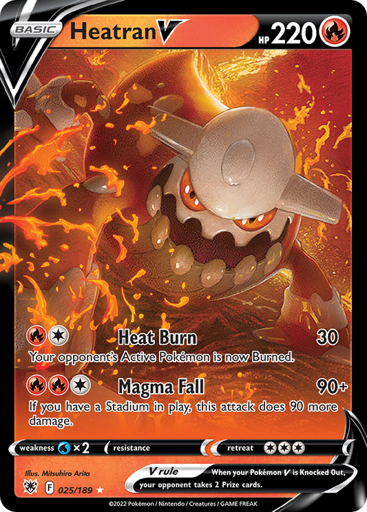 Heatran V 25/189 Rare Holo V | Astral Radiance | Pokemon Card