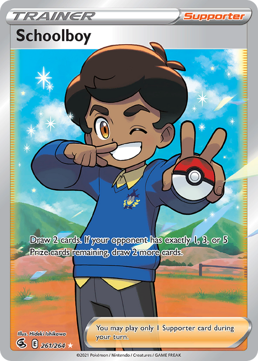 Schoolboy 261/264 Rare Ultra | Fusion Strike | Pokemon Card
