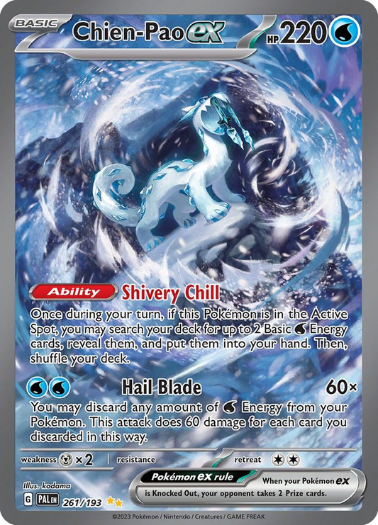 Chien-Pao ex 261/193 Special Illustration Rare | Paldea Evolved | Pokemon Card