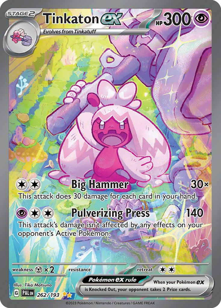Tinkaton ex 262/193 Special Illustration Rare | Paldea Evolved | Pokemon Card