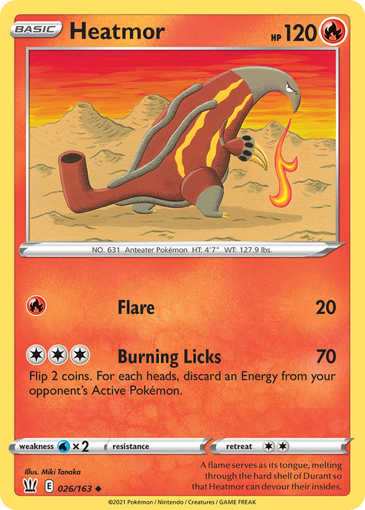 Heatmor 26/163 Uncommon | Battle Styles | Pokemon Card