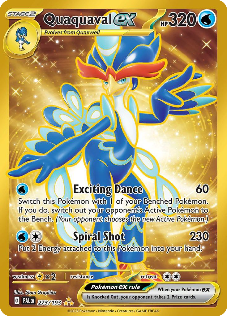 Quaquaval ex 273/193 Hyper Rare | Paldea Evolved | Pokemon Card