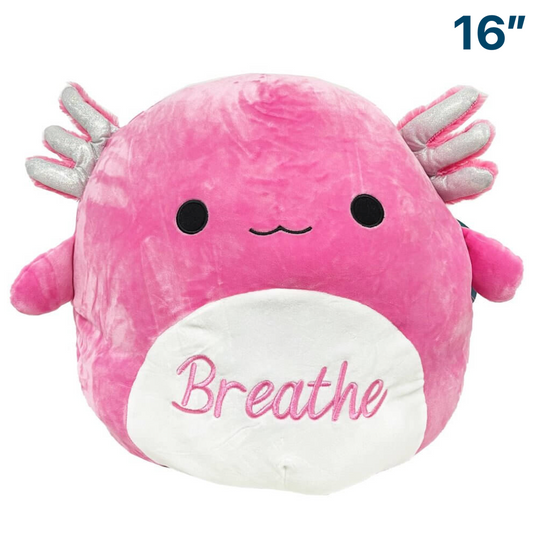 Breathe ~ Axolotl ~ 16" inch Calm Squad Squishmallow ~ LIMIT 1 PER CUSTOMER