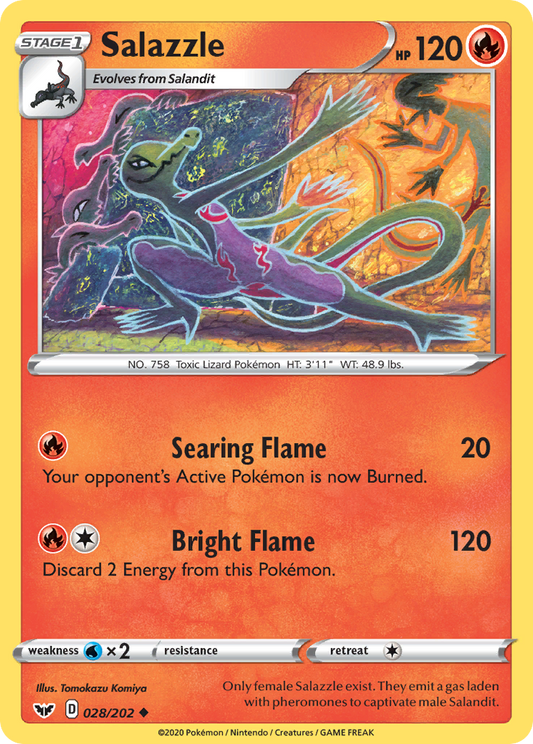 Salazzle 28/202 Uncommon | Sword & Shield | Pokemon Card