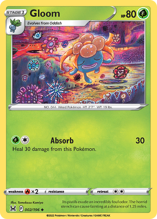 Gloom 2/196 Uncommon | Lost Origin | Pokemon Card