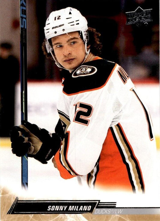 Sonny Milano #4 Anaheim Ducks | 2022-23 Upper Deck | NHL Trading Card