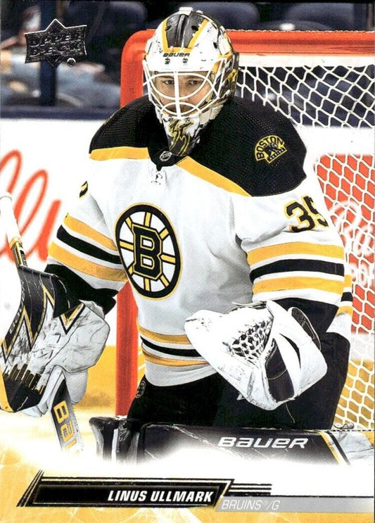 Linus Ullmark #18 Boston Bruins | 2022-23 Upper Deck | NHL Trading Card