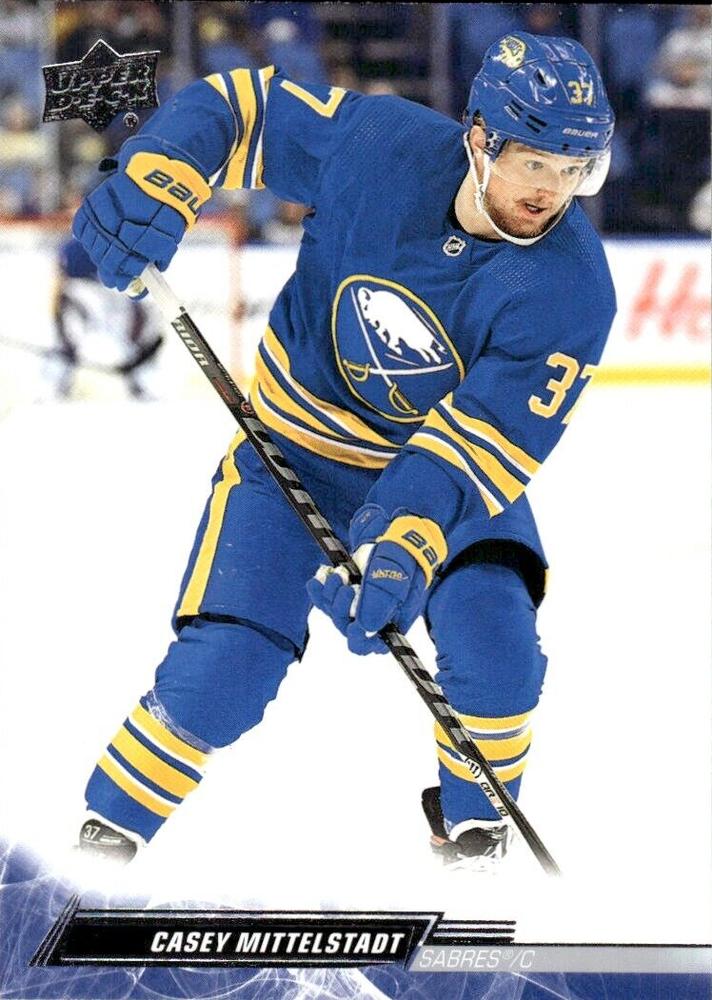 Casey Mittelstadt #20 Buffalo Sabres | 2022-23 Upper Deck | NHL Trading Card
