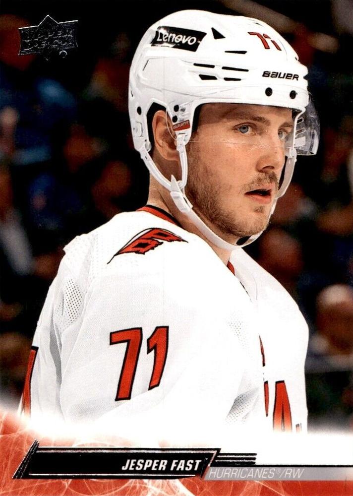 Jesper Fast #34 Carolina Hurricanes | 2022-23 Upper Deck | NHL Trading Card