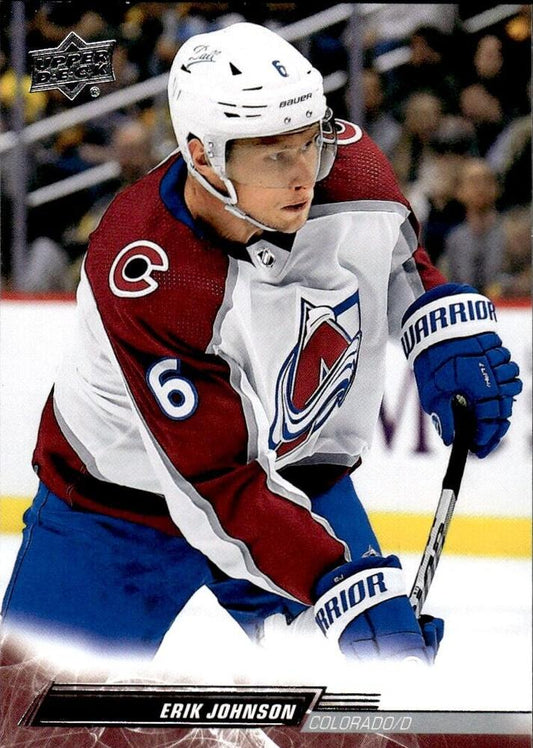 Erik Johnson #47 Colorado Avalanche | 2022-23 Upper Deck | NHL Trading Card