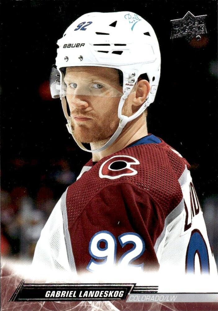 Gabriel Landeskog #48 Colorado Avalanche | 2022-23 Upper Deck | NHL Trading Card