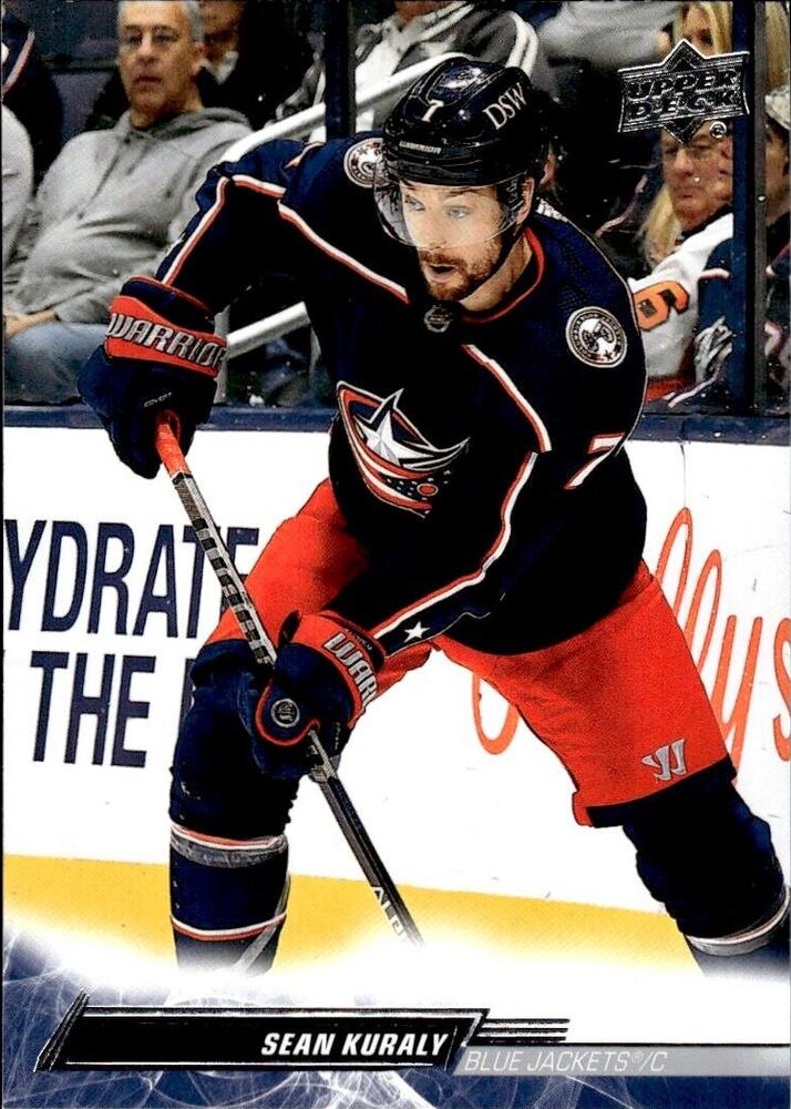 Sean Kuraly #52 Columbus Blue Jackets | 2022-23 Upper Deck | NHL Trading Card