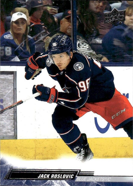 Jack Roslovic #54 Columbus Blue Jackets | 2022-23 Upper Deck | NHL Trading Card