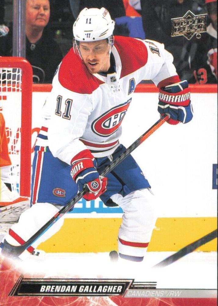 Brendan Gallagher #98 Montreal Canadiens | 2022-23 Upper Deck | NHL Trading Card
