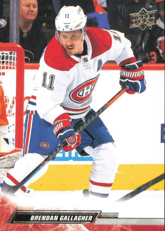 Brendan Gallagher #98 Montreal Canadiens | 2022-23 Upper Deck | NHL Trading Card