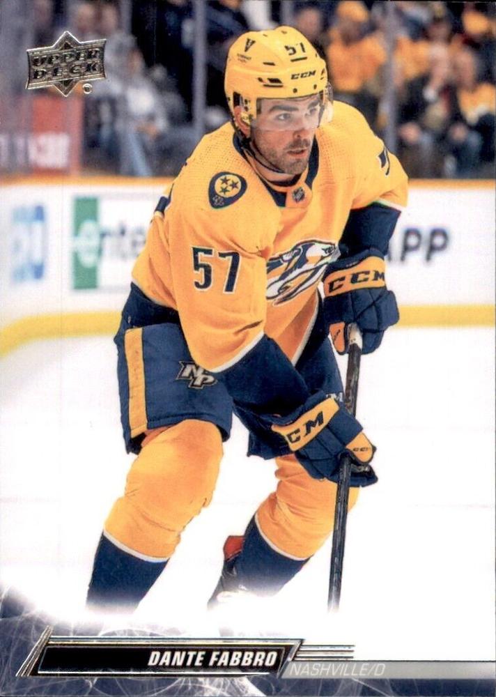 Dante Fabbro #101 Nashville Predators | 2022-23 Upper Deck | NHL Trading Card