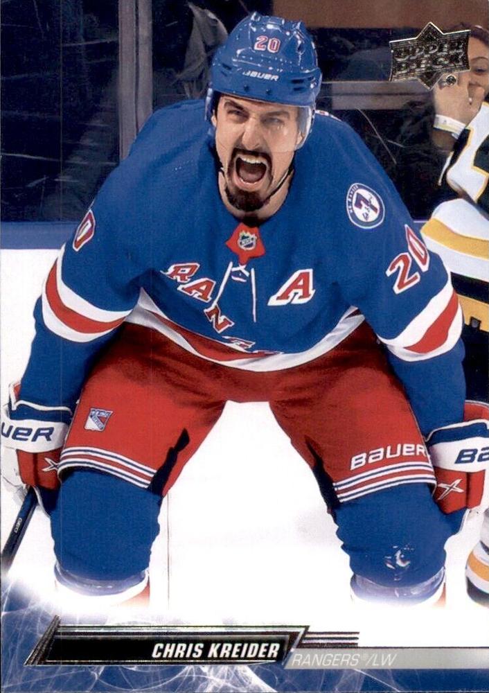 Chris Kreider #120 New York Rangers | 2022-23 Upper Deck | NHL Trading Card