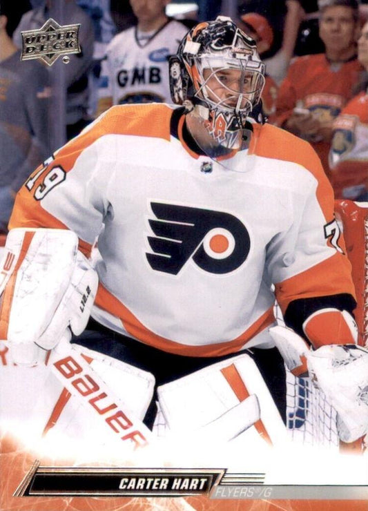 Carter Hart 
UER #133 Philadelphia Flyers | 2022-23 Upper Deck | NHL Card
