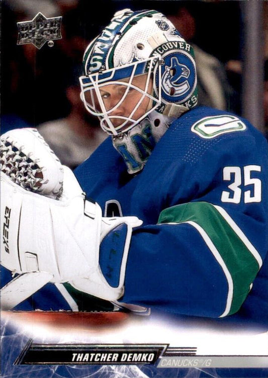 Thatcher Demko #174 Vancouver Canucks | 2022-23 Upper Deck | NHL Trading Card