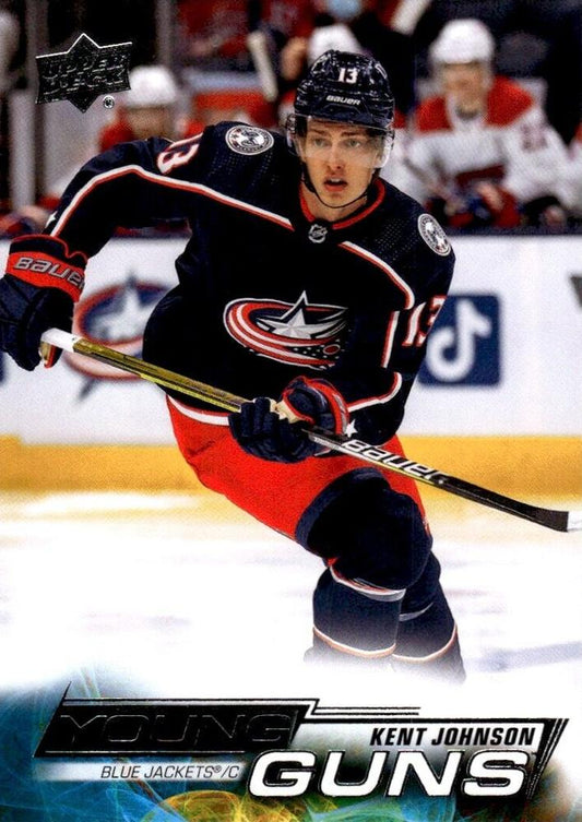 Kent Johnson 
YG, RC #209 Columbus Blue Jackets | 2022-23 Upper Deck | NHL Card