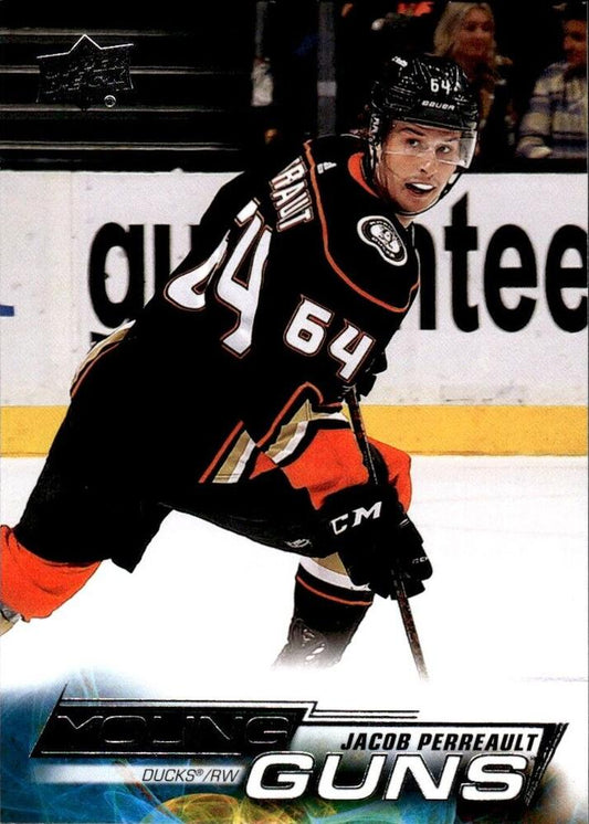 Jacob Perreault 
YG, RC #212 Anaheim Ducks | 2022-23 Upper Deck | NHL Card
