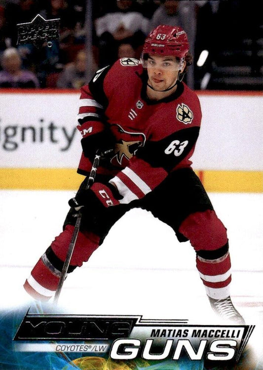 Matias Maccelli 
YG, RC #216 Arizona Coyotes | 2022-23 Upper Deck | NHL Card