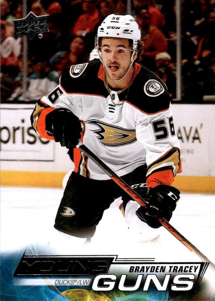 Brayden Tracey 
YG, RC #219 Anaheim Ducks | 2022-23 Upper Deck | NHL Card