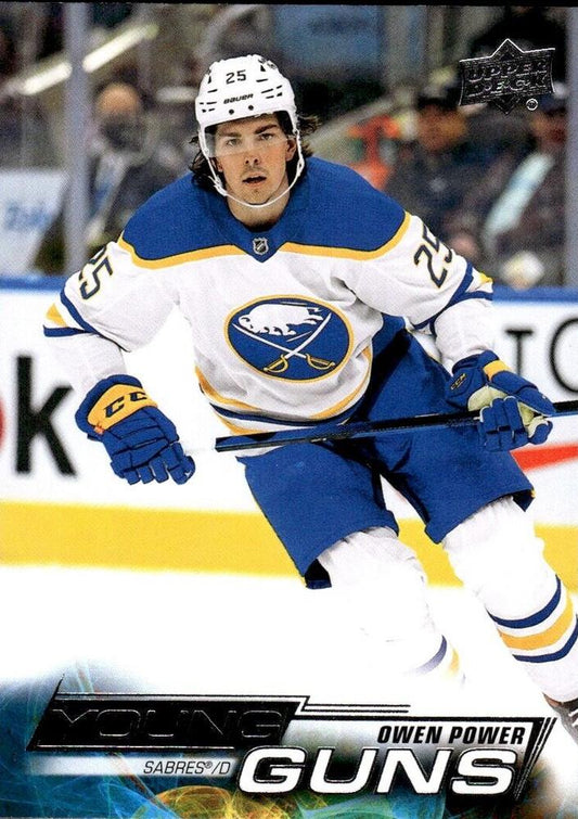 Owen Power 
YG, RC #228 Buffalo Sabres | 2022-23 Upper Deck | NHL Trading Card