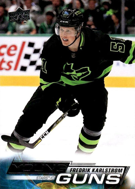 Fredrik Karlstrom 
YG, RC #229 Dallas Stars | 2022-23 Upper Deck | NHL Card