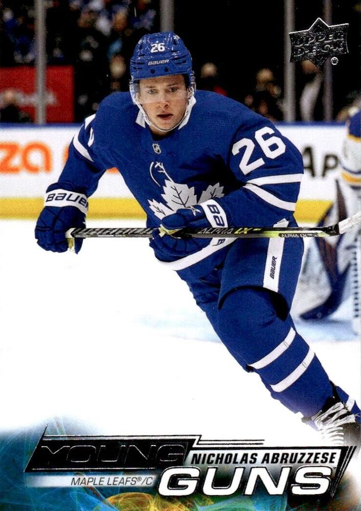Nicholas Abruzzese 
YG, RC #234 Toronto Maple Leafs | 2022-23 Upper Deck | NHL Card