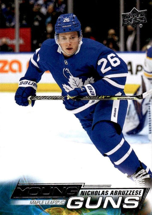 Nicholas Abruzzese 
YG, RC #234 Toronto Maple Leafs | 2022-23 Upper Deck | NHL Card